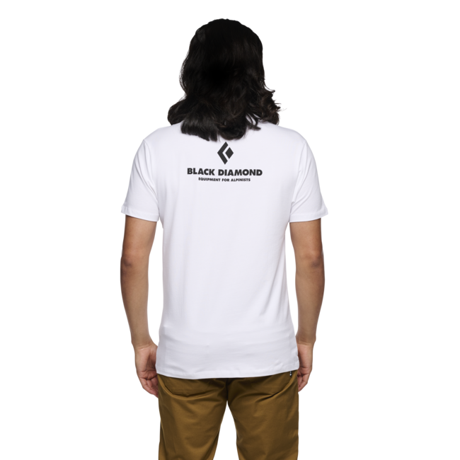 Black Diamond Equipment For Alpinist Μπλουζάκι Ανδρικό με Κοντό Μανίκι, Λευκό