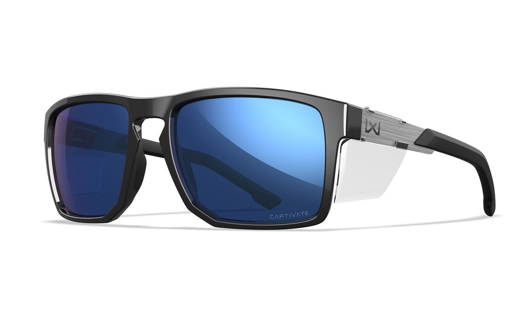 Wiley X Apex Γυαλιά Ηλίου, Captivate Polarized Blue Mirror/ Gloss Black