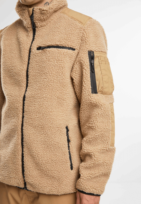 Brandit Ramble Fleece Μπουφάν ανδρικό Teddyfleece, camel
