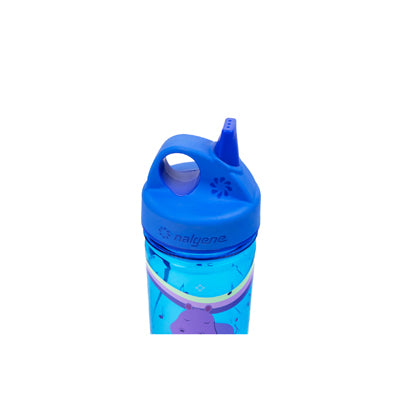 Nalgene Grip-n-Gulp Sustain Παιδικό Μπουκάλι Νερού 0,35 l με Κάλυμμα, μπλε, μουσικός ιπποπόταμος
