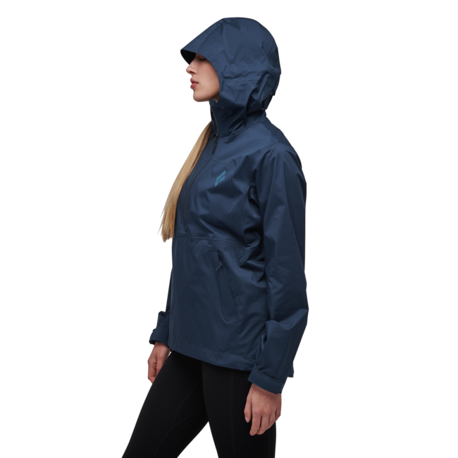 Black Diamond Stormline Stretch Anorak αδιάβροχο μπουφάν γυναικείο, indigo