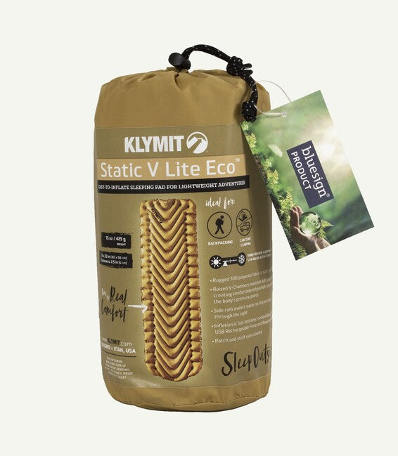 Klymit Static V Lite ECO Στρώμα, ανοιχτό χρυσό