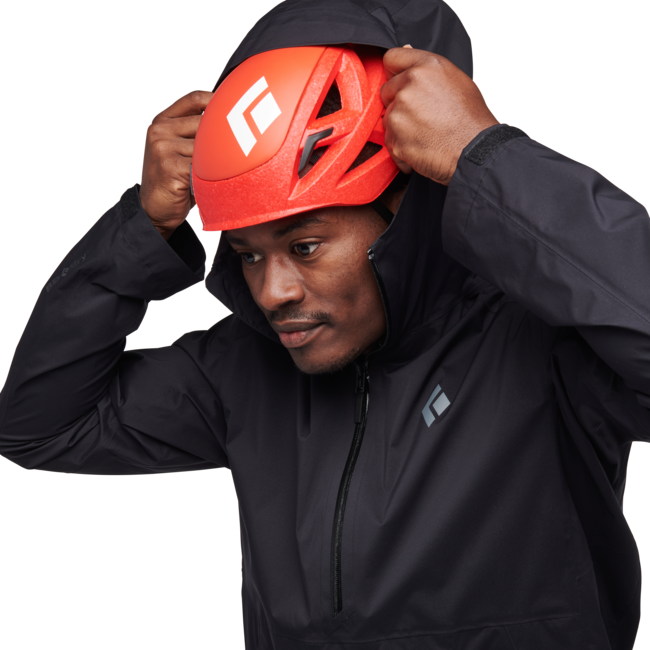 Black Diamond Stormline Stretch Anorak Αδιάβροχο Μπουφάν ανδρικό, μαύρο