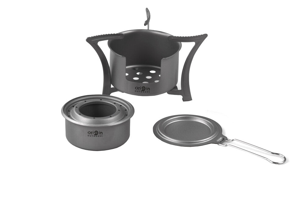 Origin Outdoors Stove Combo titανικό συνδυασμένο μαγειρικό σκεύος