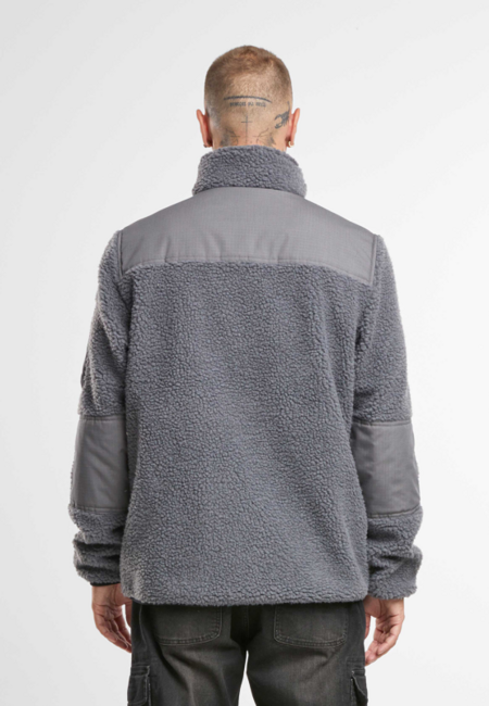 Brandit Ramble Μπουφάν Fleece Ανδρικό Teddyfleece, Ανθρακίτης