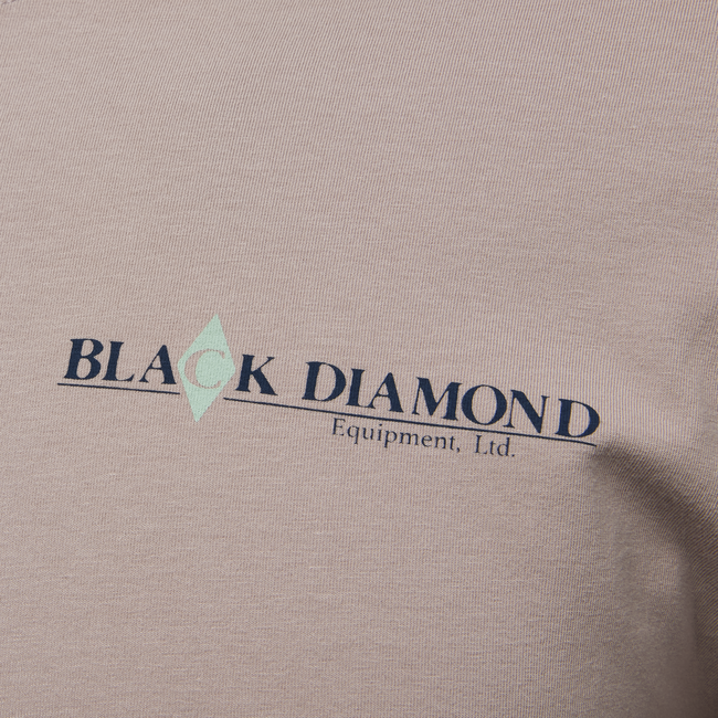 Black Diamond Heritage Wordmark μπλουζάκι ανδρικό με μακρύ μανίκι, ανοιχτό μωβ