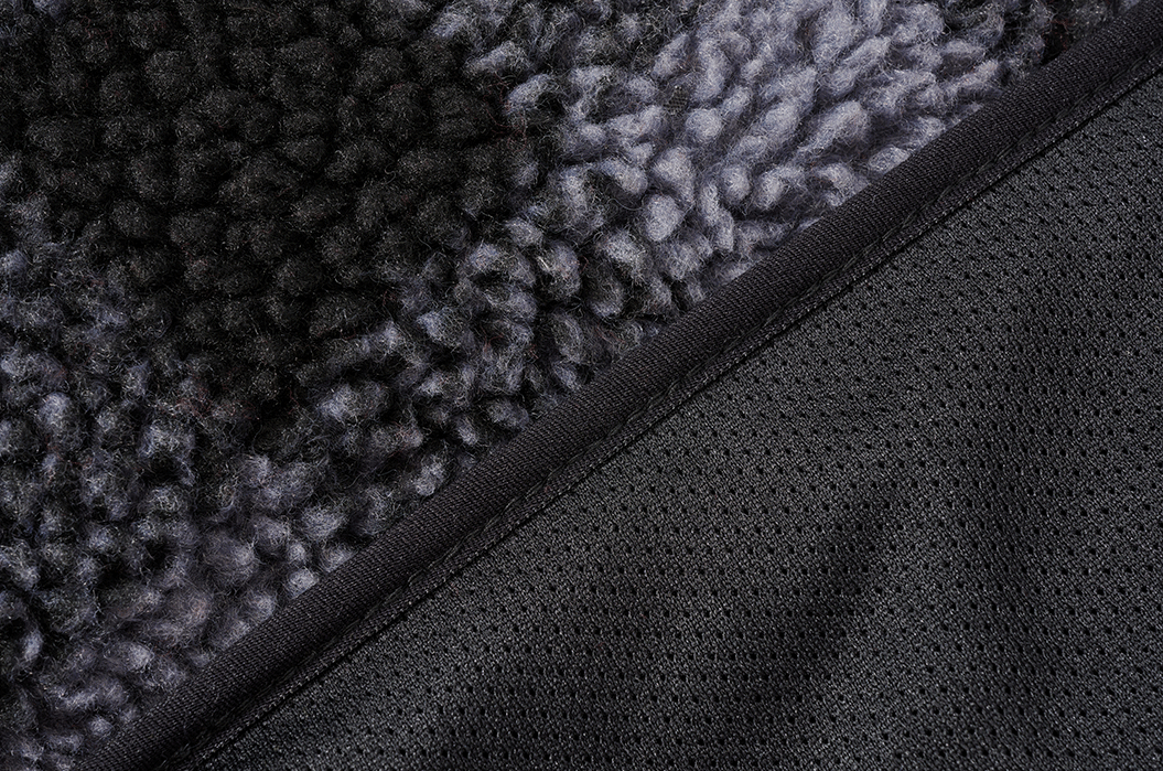 Brandit Teddyfleece Troyer bunda flísová, čierna/sivá
