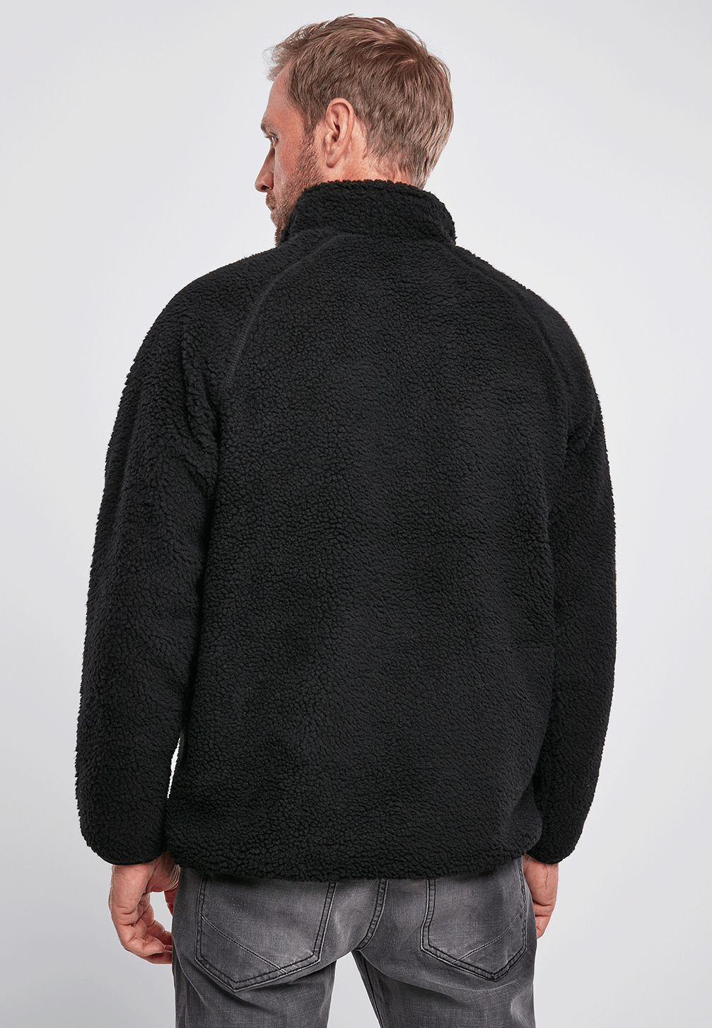 Brandit Teddyfleece Troyer bunda flísová, čierna
