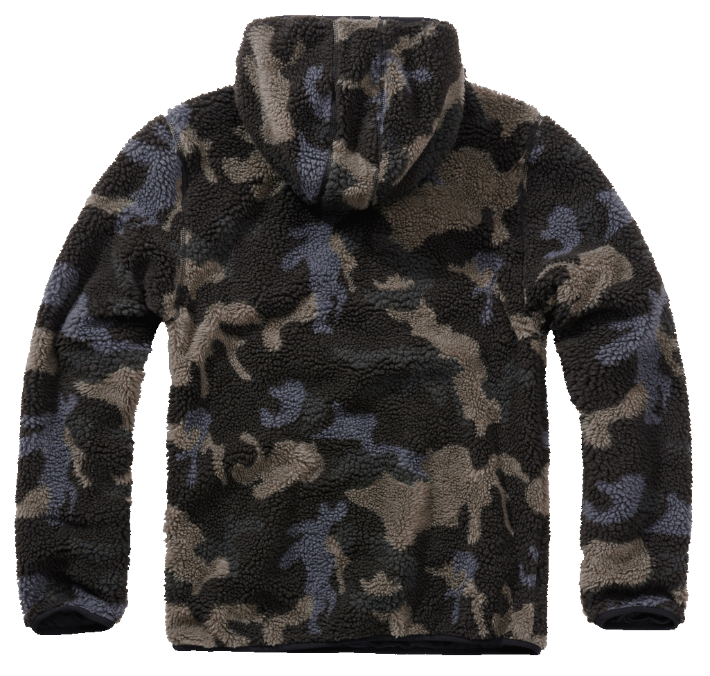 Brandit Teddyfleece Worker flísový pulóver, darkcamo