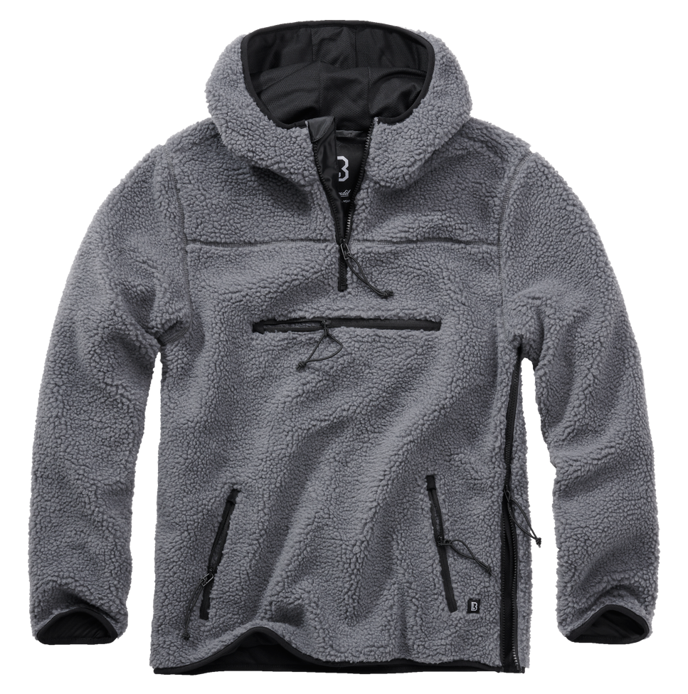 Brandit Teddyfleece Worker flísový pulóver, anthracite