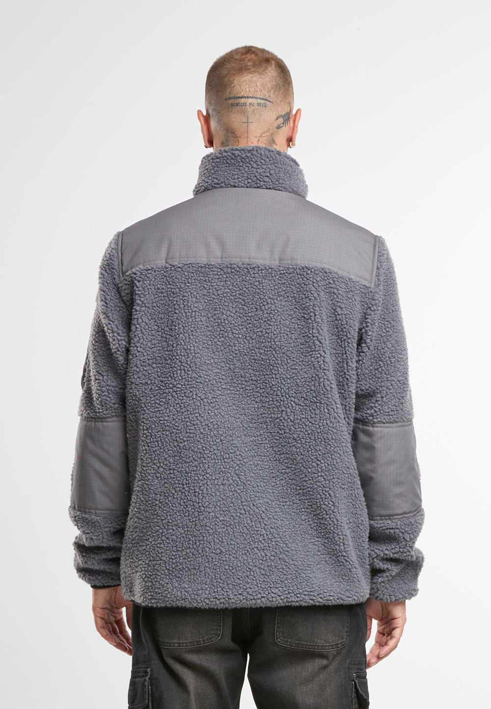 Brandit Ramble pánska bunda flísová Teddyfleece, antracitová