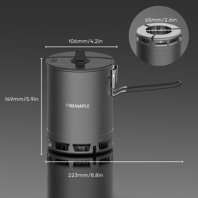 Fire Maple Petrel Ultralight Κατσαρόλα Αλουμινίου με Καπάκι 600 ml