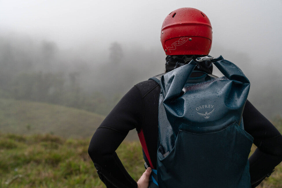 OSPREY TRANSPORTER ROLL TOP WATERPROOF σακίδιο πλάτης 30, night jungle blue
