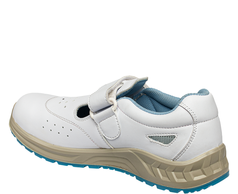 BENNON WHITE S1 ESD δερμάτινα σανδάλια εργασίας