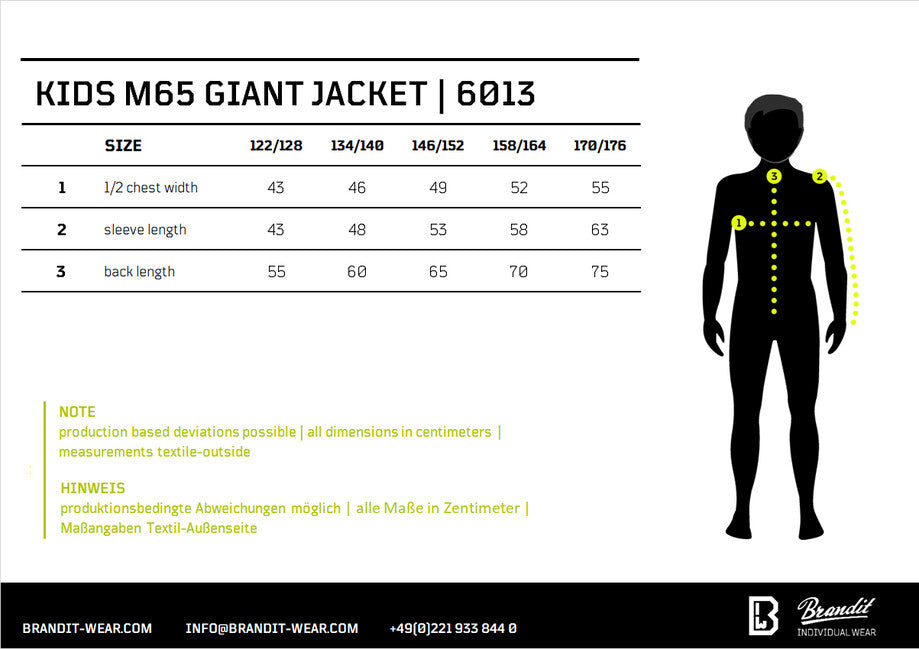 Brandit M65 Giant Μπουφάν Παιδικό, Καμηλό