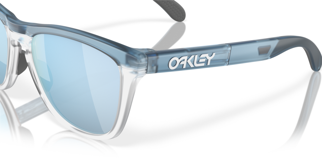 Oakley FROGSKINS RANGE Γυαλιά Ηλίου με σκελετό Trans Stonewash/Clear και φακούς Prizm Deep Water Polarized, 55