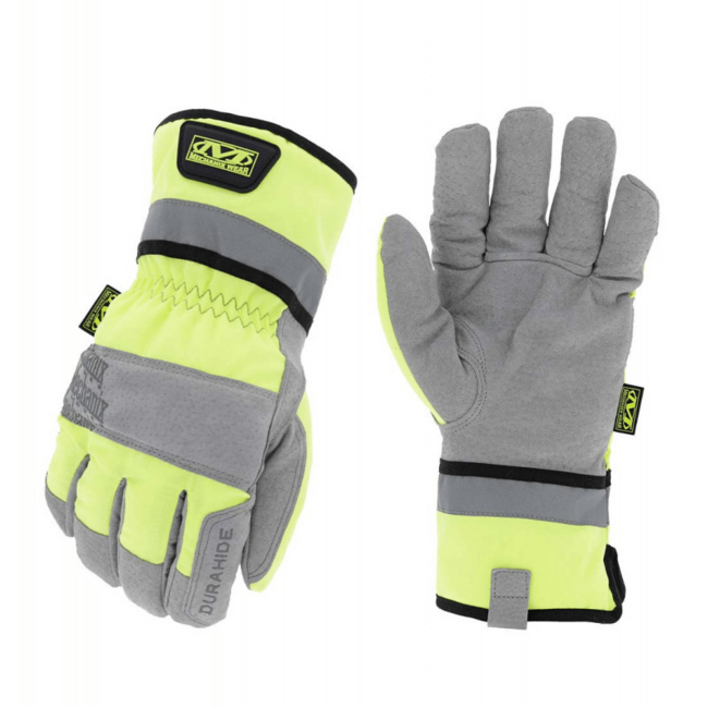 Mechanix ColdWork Gauntlet Δερμάτινα Γάντια Hi-Viz, κίτρινο