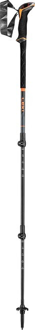 LEKI Sherpa Lite Ραβδοί Trekking, Νέον Πορτοκαλί-Μαύρο-Denim Μπλε, 100 - 135 cm