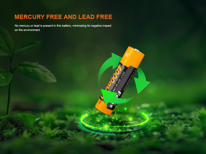 Fenix 18650 Επαναφορτιζόμενη Μπαταρία USB-C 4000 mAh (Li-Ion)