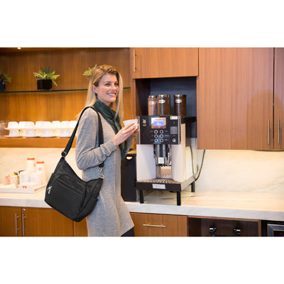 Travelon Classic Lady Τσάντα Crossbody κατά της Κλοπής, Μαύρη