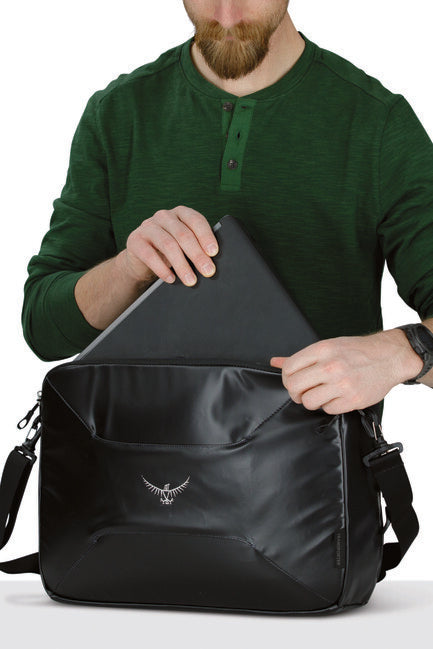 OSPREY TRANSPORTER CARRY-ON BAG τσάντα ώμου, μαύρο