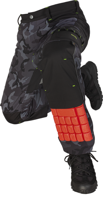 BENNON CAMOS Παντελόνι Softshell, Μαύρο/Γκρι