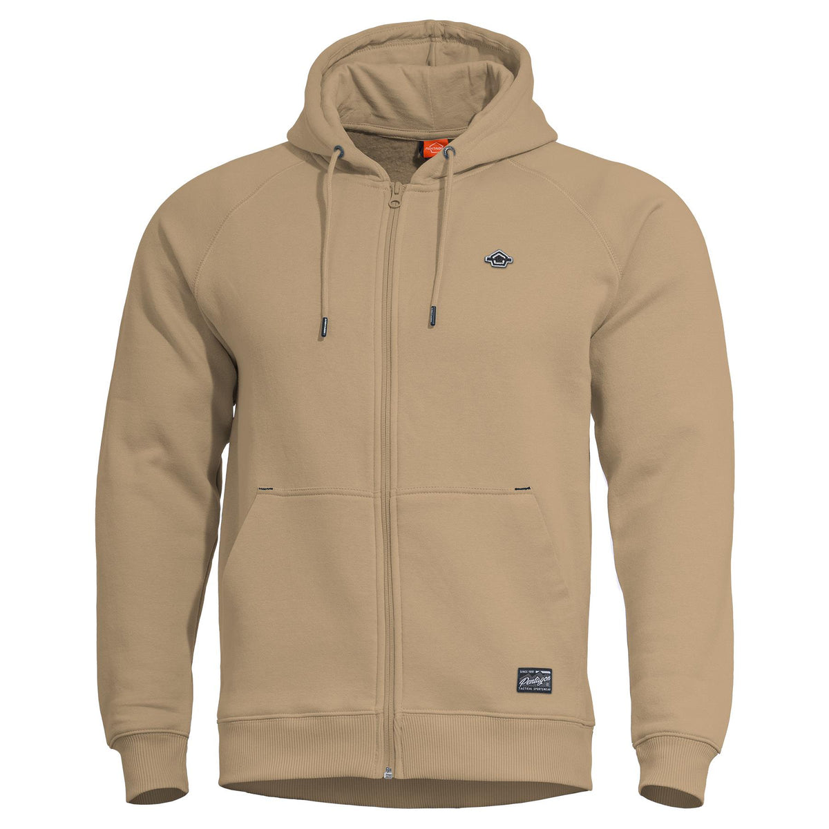Pentagon Phaeton zip sweatshirt, Tan Brown