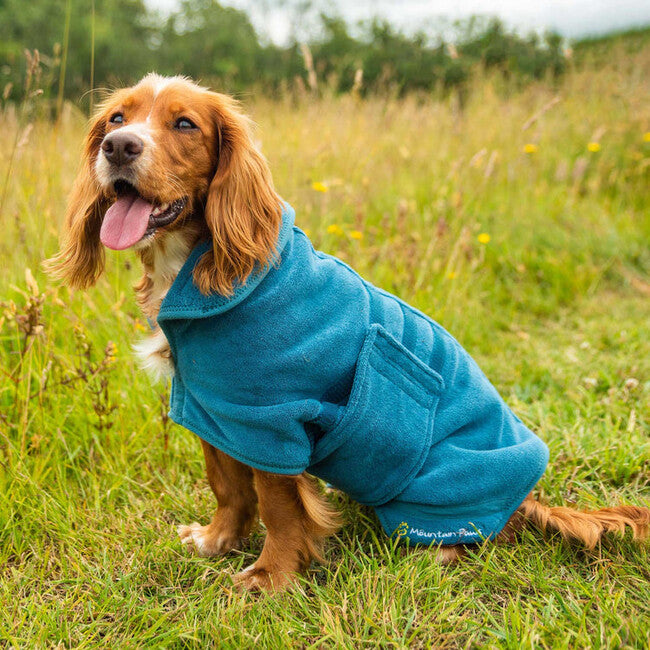 Mountain Paws Dog Robes Μπουρνούζι για σκύλους μεσαίο, μπλε