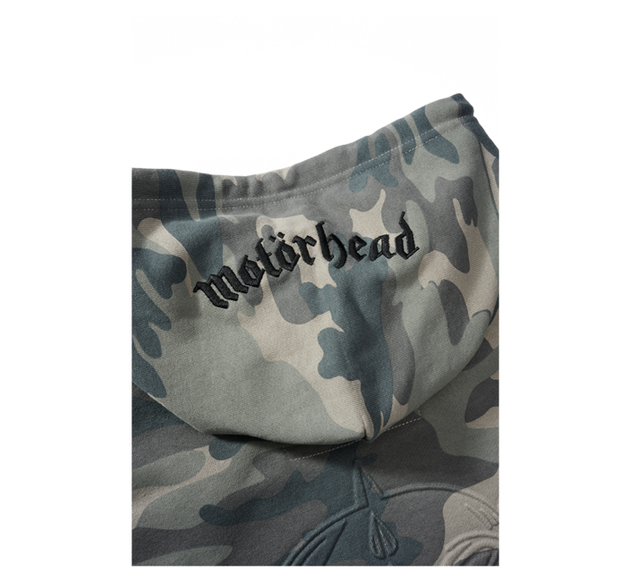 Brandit Motörhead Φούτερ με Κουκούλα, γκρι camo