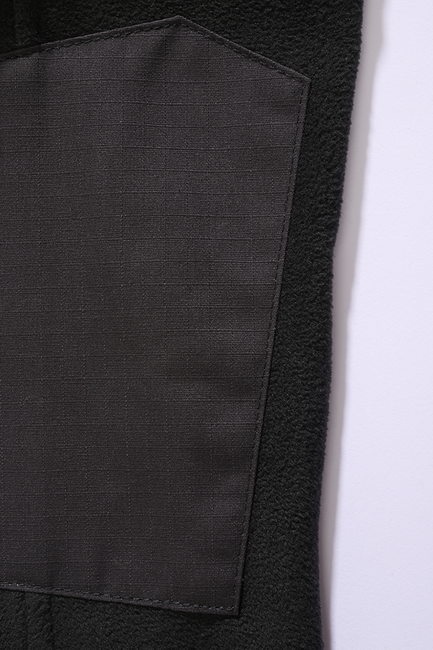 Brandit Ripstop Fleece Φούτερ με Φερμουάρ, μαύρο
