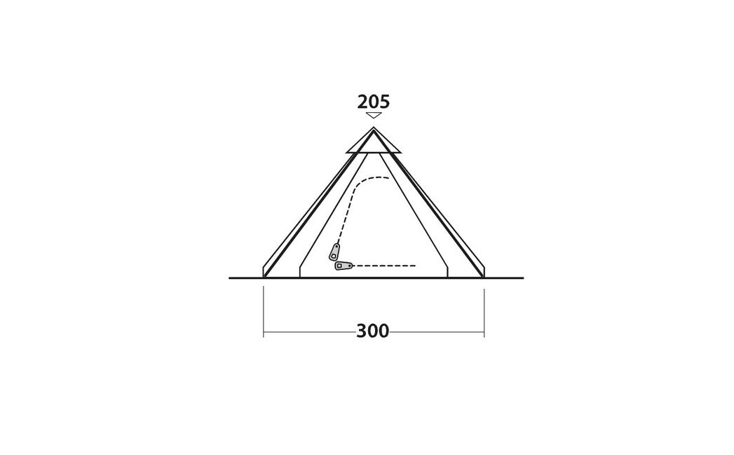 Easy Camp Σκηνή Bolide 400 Tipi-Tent 4 ατόμων, πράσινο