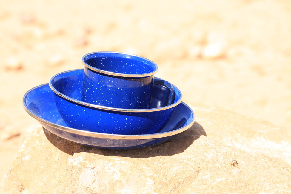 Origin Outdoors Σμαλτοποιημένο Πιάτο 20 cm Βαθύ, Μπλε