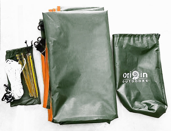 Origin Outdoors Σκηνοσκέπασμα Ripstop Pro με Προστασία UV και Σημεία Ανάρτησης