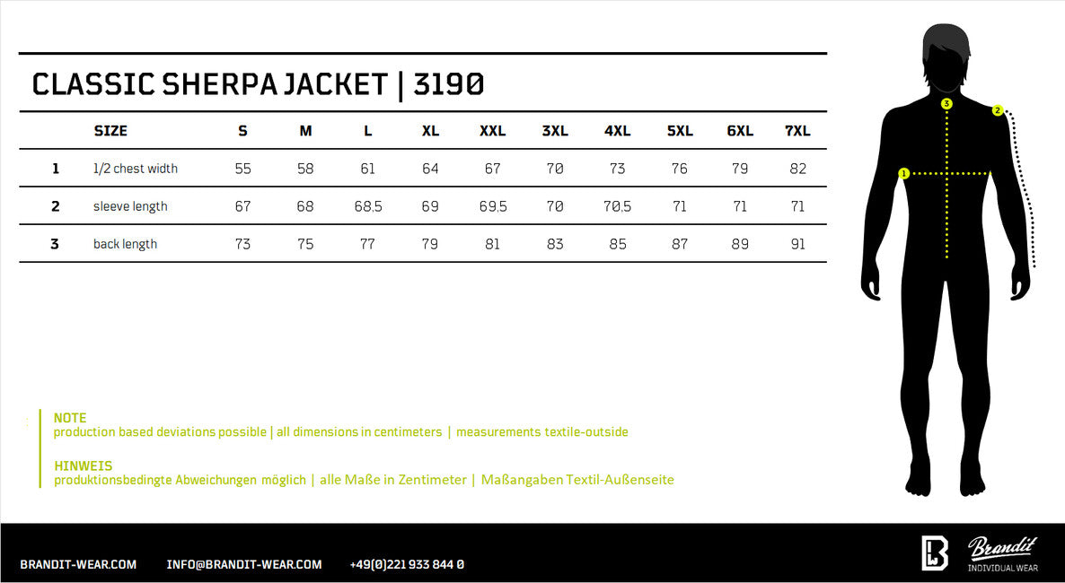 Brandit Classic Sherpa μπουφάν, camel-μαύρο