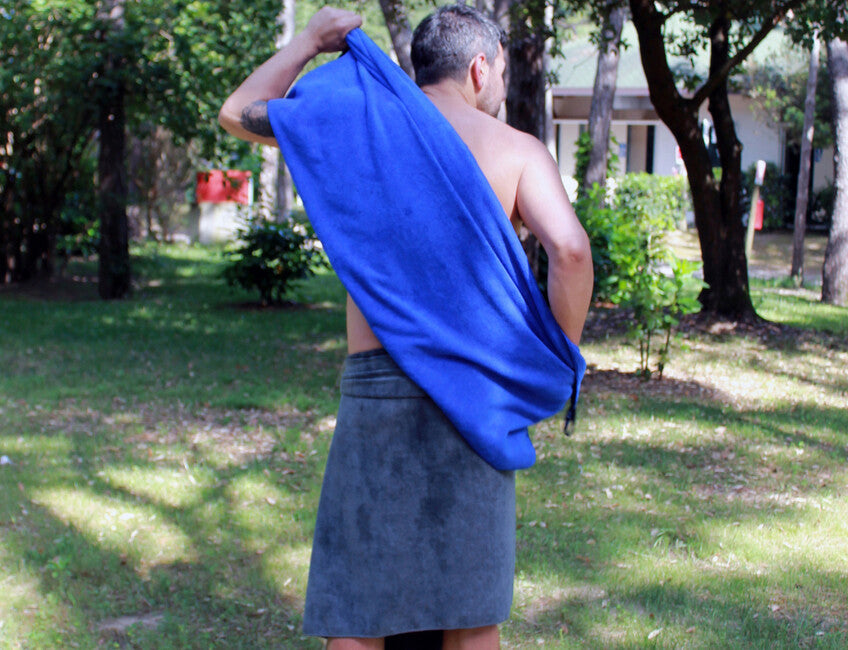BasicNature Πετσέτα Terry 85 x 150 cm, γκραφίτ