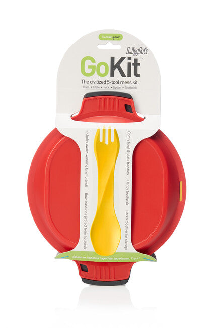 Humangear GoKit Basic Θήκη Γευμάτων, Ανθρακί-Κόκκινο