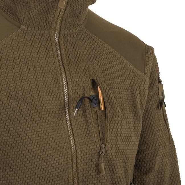 Helikon-Tex ALPHA HOODIE Φούτερ Grid Fleece, Shadow Grey