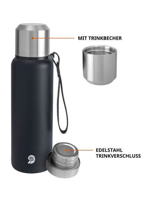 Origin Outdoors PureSteel Θερμός Κενού 0,75 l, μαύρο