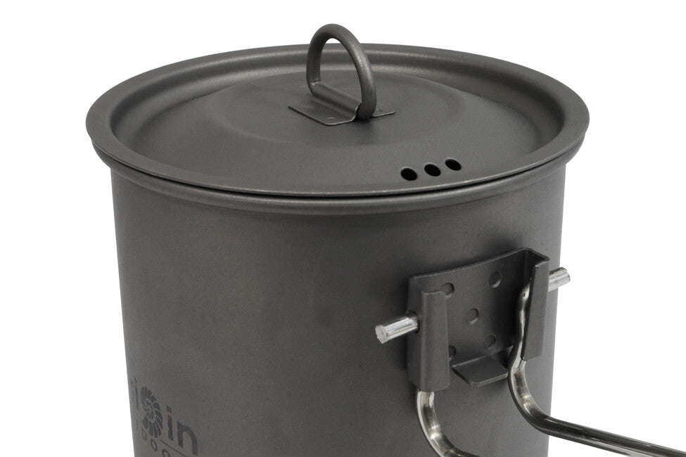 Origin Outdoors Titanium Κατσαρόλα Camping Pot με Τιτάνιο, Χυτρό και Αναδιπλούμενη Λαβή, 750 ml