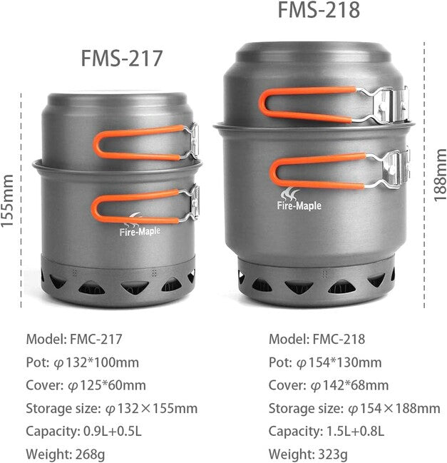 Fire Maple FMC-217 Συμπαγές Σετ Μαγειρικής