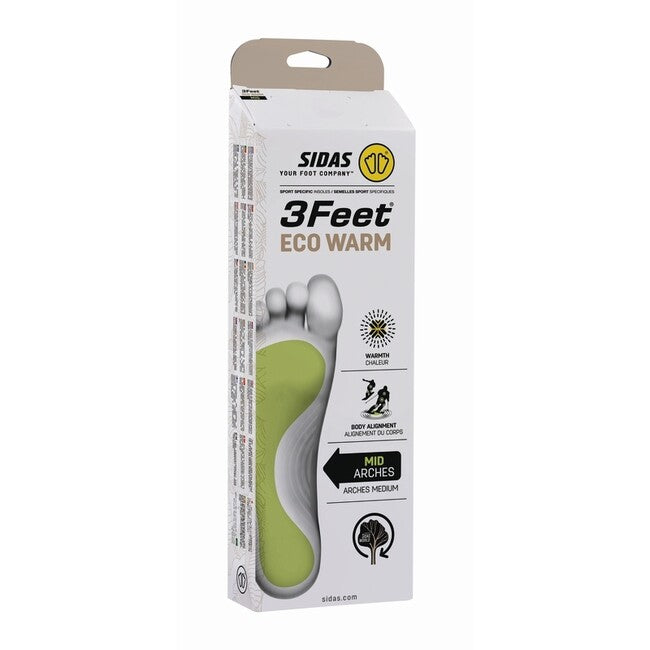 Sidas 3Feet Eco Warm Mid Ορθοπεδικές Πέλματα με Υποστήριξη