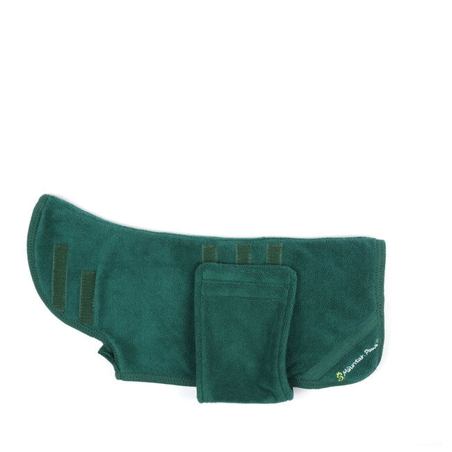 Mountain Paws Dog Robes Μπουρνούζι για Σκύλους μεσαίο, πράσινο