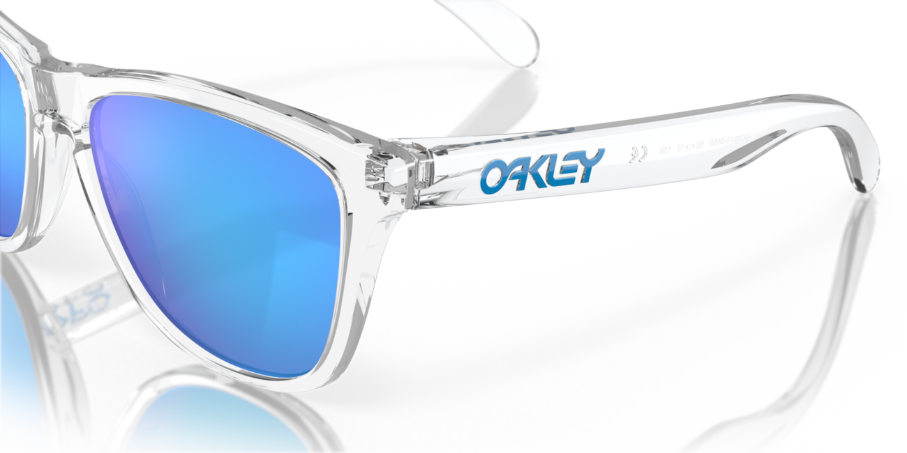 Oakley FROGSKINS Ηλιακά Γυαλιά με Σκελετό Crystal Clear και Φακούς Prizm Sapphire Iridium 55