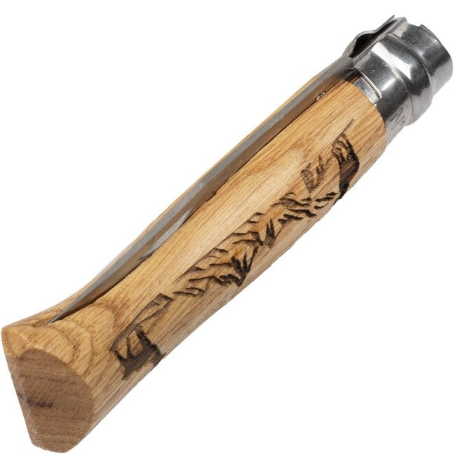 Opinel VRI N°08 Inox Σουγιάς Αναδιπλούμενος με Μοτίβο Αγριοκατσίκας Animalia 2019