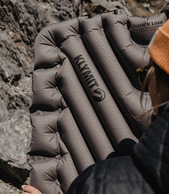 Klymit Static V Luxe Φουσκωτό Στρώμα XL, σκούρο γκρι