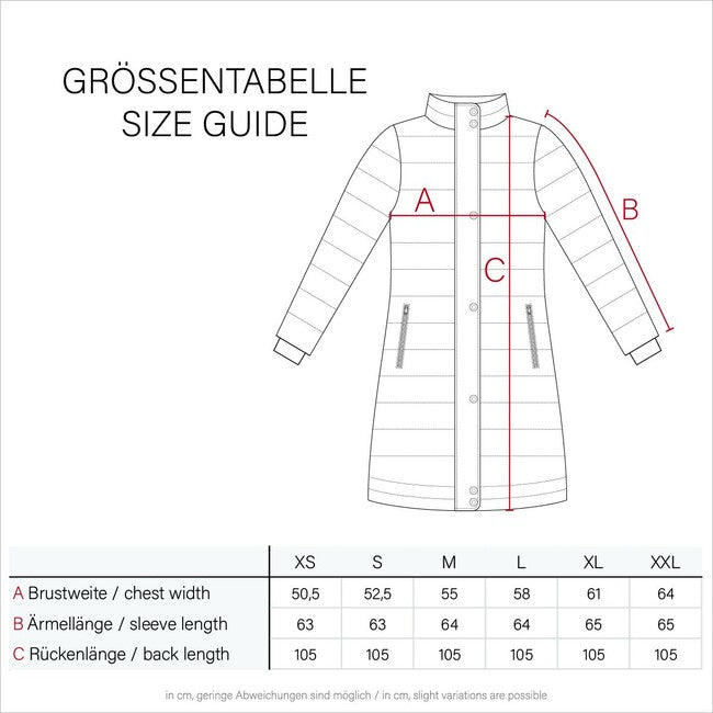 Marikoo Schneesternchen Women's Winter Jacket with Hood, Red