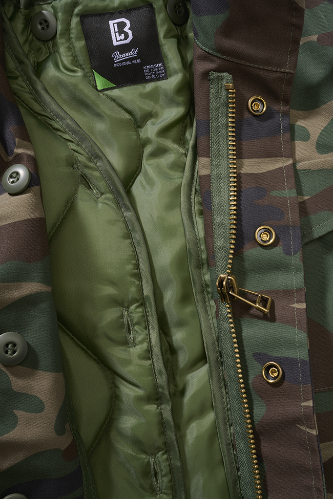 Brandit M65 Classic detská bunda, woodland