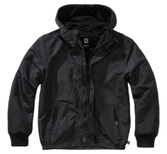 Brandit Windbreaker Frontzip kids jacket, black