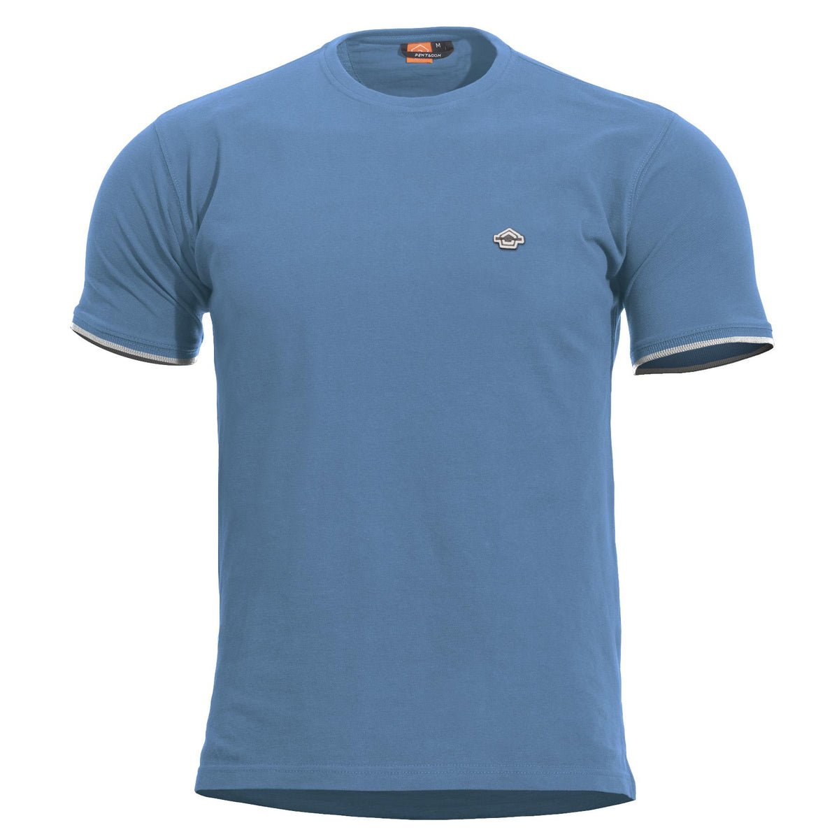 Pentagon Levantes Stripes Μπλουζάκι, Dawn Blue