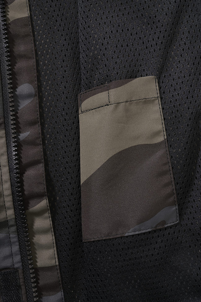 Brandit Summer Frontzip Windbreaker detská bunda, darkcamo